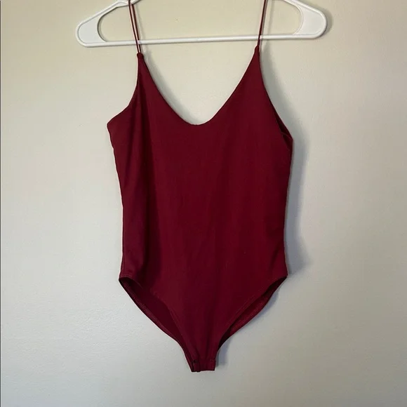 Gaze Burgundy Women's Bodysuit - Picture 1 of 2